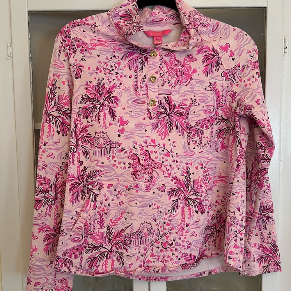 Lily Pulitzer 1/4 Button Pullover